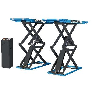 Подъёмник ножничный короткий напольный г/п 3500 кг. KRW350SF_blue