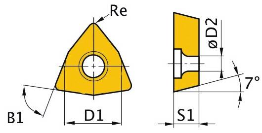 Пластина Optimum WNMG080408 резцы 36 /37/51/53/56/58 3441752 Пластина Optimum WNMG080408 резцы 36 /37/51/53/56/58 3441752