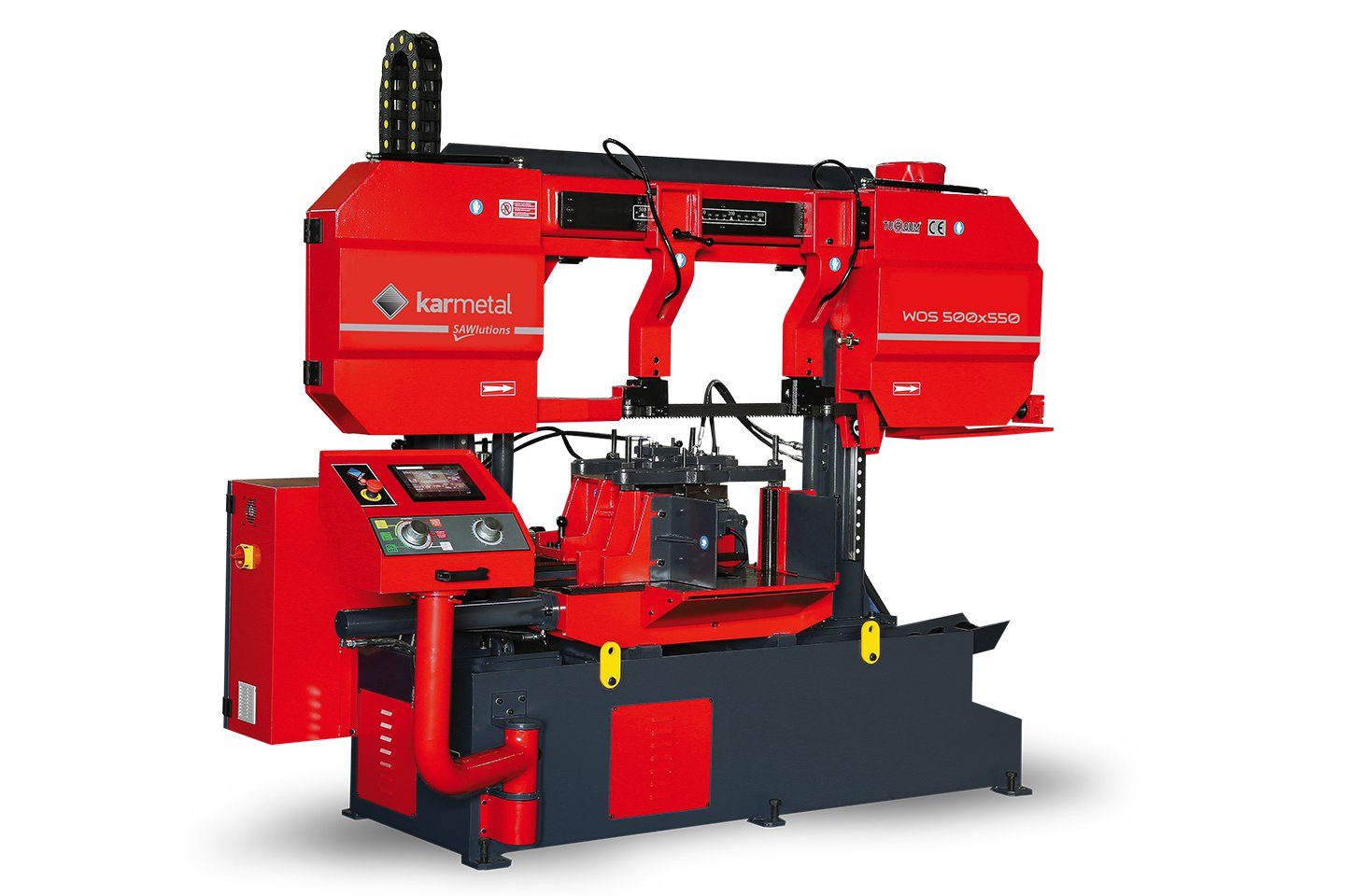 Автоматический двухколонный ленточнопильный станок KARMETAL WOS 500×550 (резка под прямым углом)