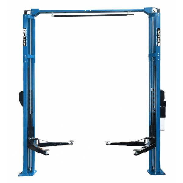 Подъемник двухстоечный KraftWell электрогидравлический KRW4.2EA_blue