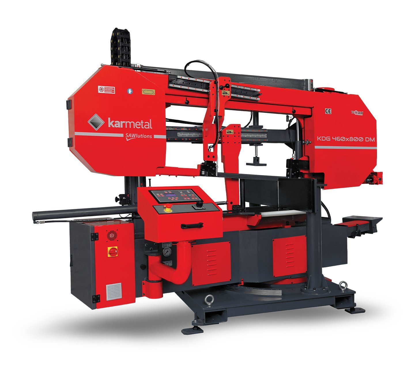 Полуавтоматический двухколонный ленточнопильный станок KARMETAL KDG 460x800 DM