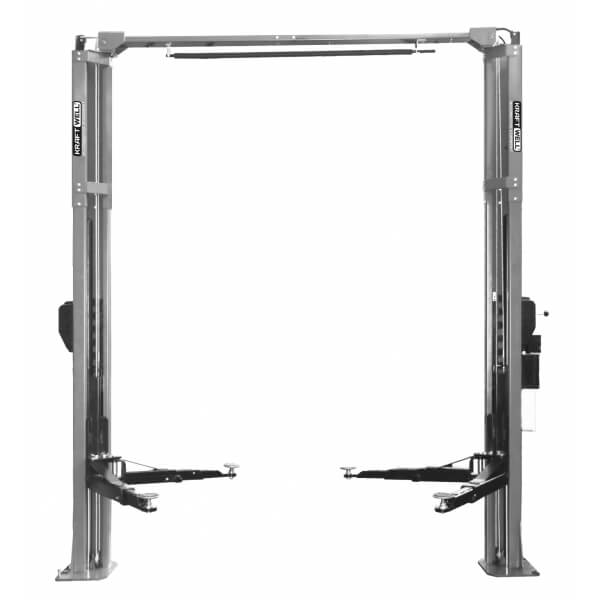 Подъемник двухстоечный KraftWell электрогидравлический с развернутыми каретками KRW4.2MA