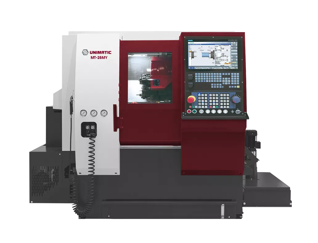 Токарный обрабатывающий центр с наклонной станиной Униматик МТ25MY Токарный обрабатывающий центр с наклонной станиной Униматик МТ25MY