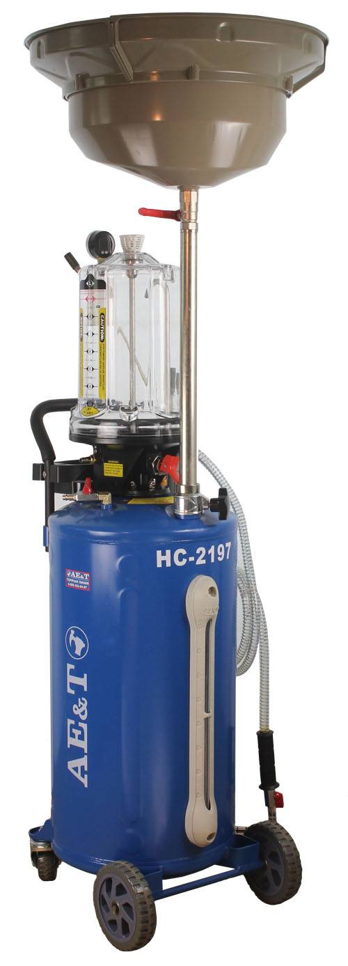 Установка сбора и замены масла AE&T HC-2197 76л с предкамерой