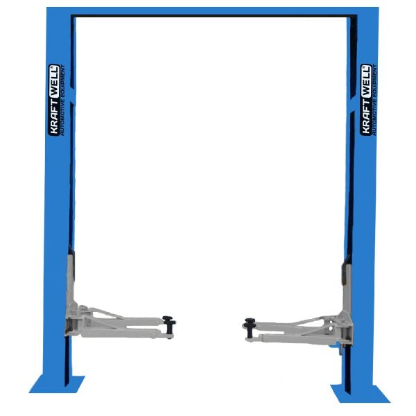Подъемник двухстоечный KraftWell электрогидравлический KRW4DLU_blue