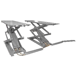 Подъемник ножничный KraftWell короткий г/п 3000 кг. Напольный KRW3FS