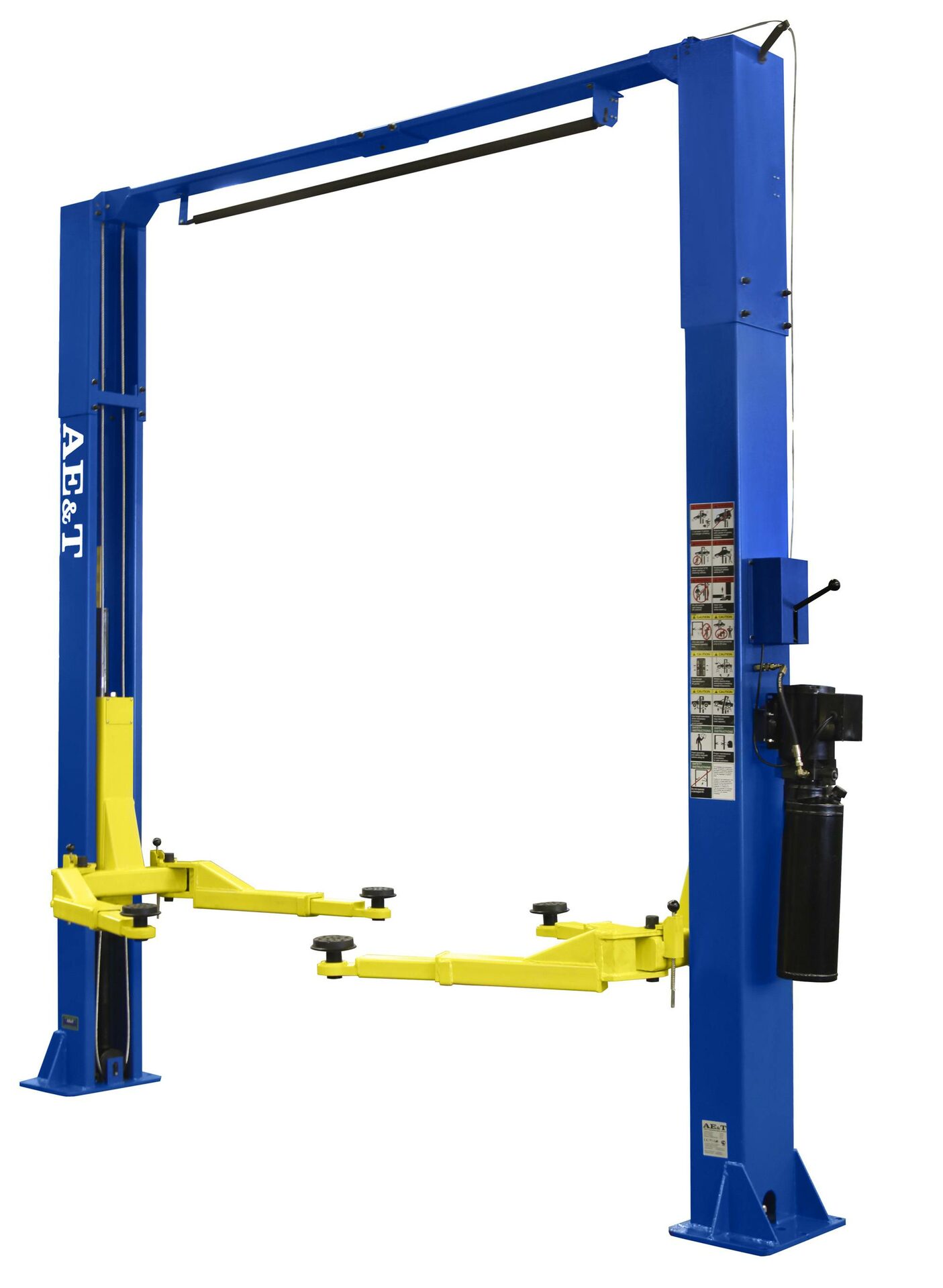 Подъемник двухстоечный AE&T S4D-2, 4т, с верхней синхронизацией, 220B