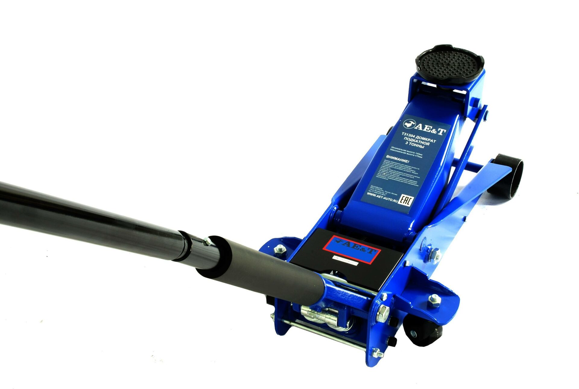 Домкрат подкатной AE&T Т31304 3т двухнасосный профессиональный