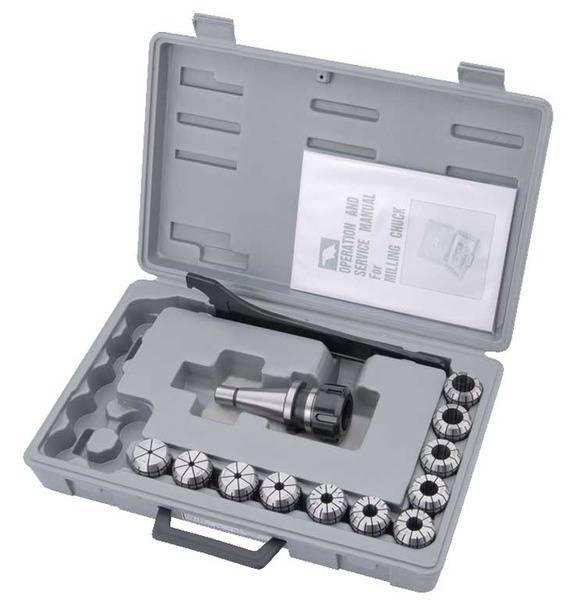 Оправка шпинделя Jet ISO40/ER32 цанговый патрон + комплект 11 цанг (3-20 мм) 50000125 Оправка шпинделя Jet ISO40/ER32 цанговый патрон + комплект 11 цанг (3-20 мм) 50000125