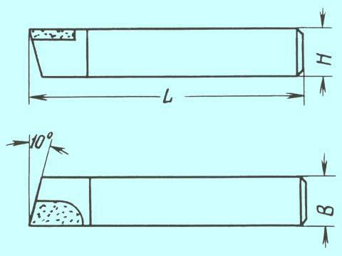 Резец Проходной упорный прямой 40х25х200 ВК8 Резец Проходной упорный прямой 40х25х200 ВК8