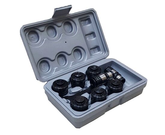 Набор резьбонарезных вставок Partner JIS-TC820, 12шт (M6, М8, M10, M12, M14, M16, M18, М20, M22, M24, M27, М30)