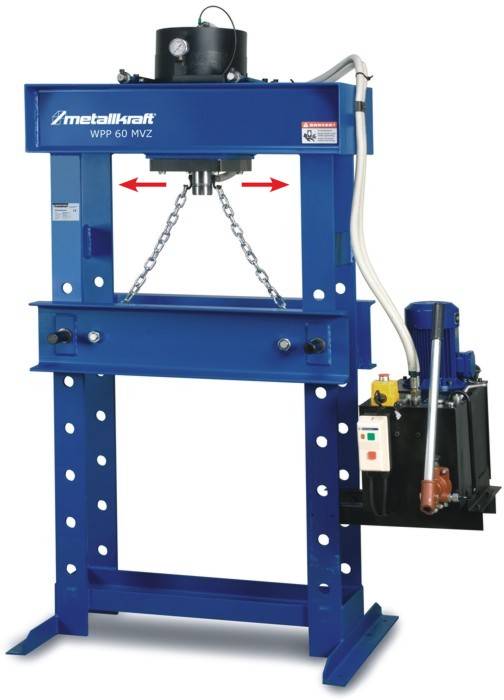 Пресс гидравлический с подвижным поршнем WPP 60 МBK Metallkraft 4012060