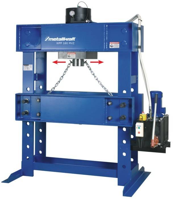 Пресс гидравлический с подвижным поршнем WPP 160 МBK Metallkraft 4012160