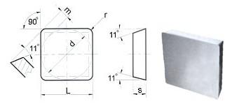 Пластина SPUN - 120408 Т5К10(Н30) квадратная (03311) односторонняя нор.точности без отверстия Пластина SPUN - 120408 Т5К10(Н30) квадратная (03311) односторонняя нор.точности без отверстия
