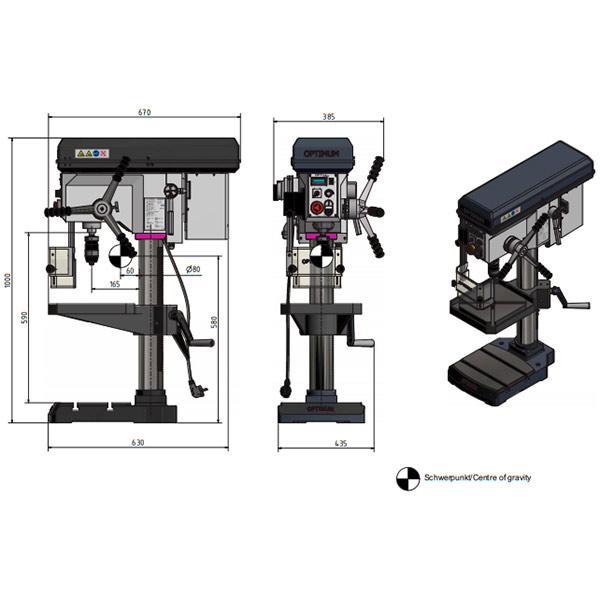 Сверлильный станок OPTIdrill B 24HV