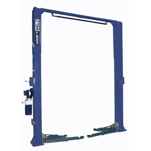 Подъемник двухстоечный KraftWell электрогидравлический KRW5.5MUXL_blue