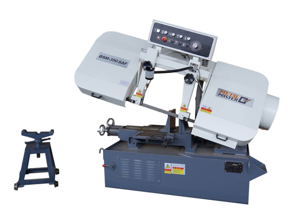 Полуавтоматический ленточнопильный станок MetalMaster BSM-350 SAF Полуавтоматический ленточнопильный станок MetalMaster BSM-350 SAF