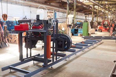 Ленточная бензиновая пилорама Триумф 900 13 л.с. (Honda)