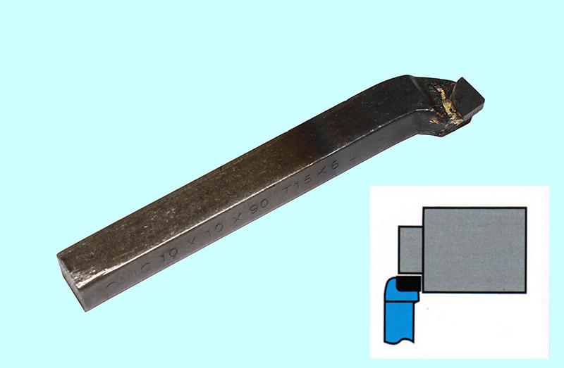 Резец Подрезной отогнутый 8х8х80 ВК8 левый DIN 4977