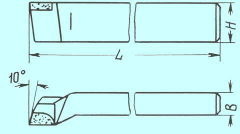 Резец Проходной упорный отогнутый 25х20х140 ВК8 Резец Проходной упорный отогнутый 25х20х140 ВК8
