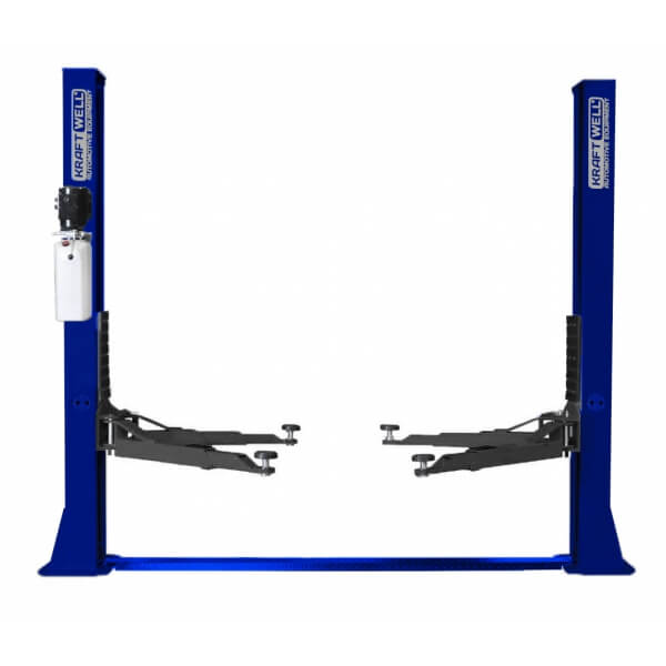 Подъемник двухстоечный KraftWell электрогидравлический KRW4ML_blue