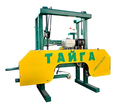 Пилорама бензиновая ленточная Тайга Т-2Б + Усиленный рельсовый путь (Honda) Пилорама бензиновая ленточная Тайга Т-2Б + Усиленный рельсовый путь (Honda)