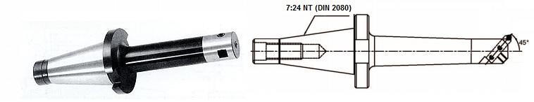 Оправка расточная D 30мм, d раст.38-52мм, L раст.180мм, кв. под резец 10х10мм, 90°, для сквозных отверстий, хв-к 7:24-50NT