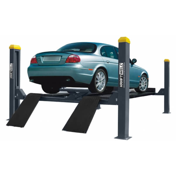 Подъемник четырехстоечный KraftWell г/п 4000 кг. платформы для сход-развала KRW8WA