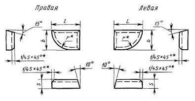 Пластина 20010 Т5К10 правая (10х8х2,5х8) (для торцовых фрез и цековок)