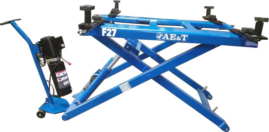 Подъемник ножничный AE&T F27 2.6т, передвижной (подъем 1.3 метра), 220В/380В