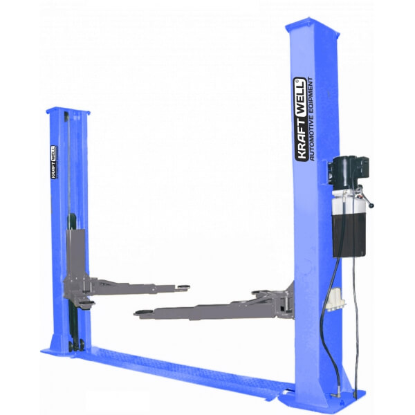 Подъемник двухстоечный KraftWell электрогидравлический KRW5.5MXL_blue