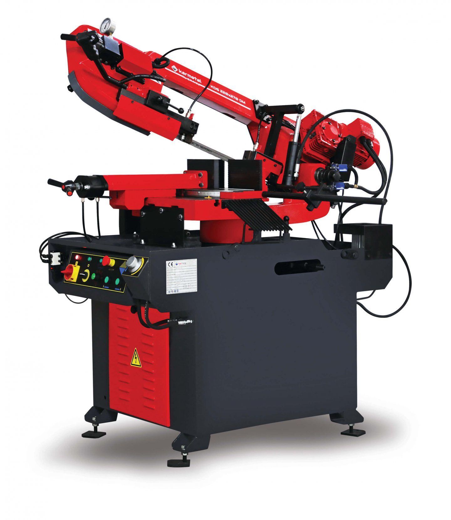 Полуавтоматический консольный ленточнопильный станок KARMETAL KDG 220x310 DM